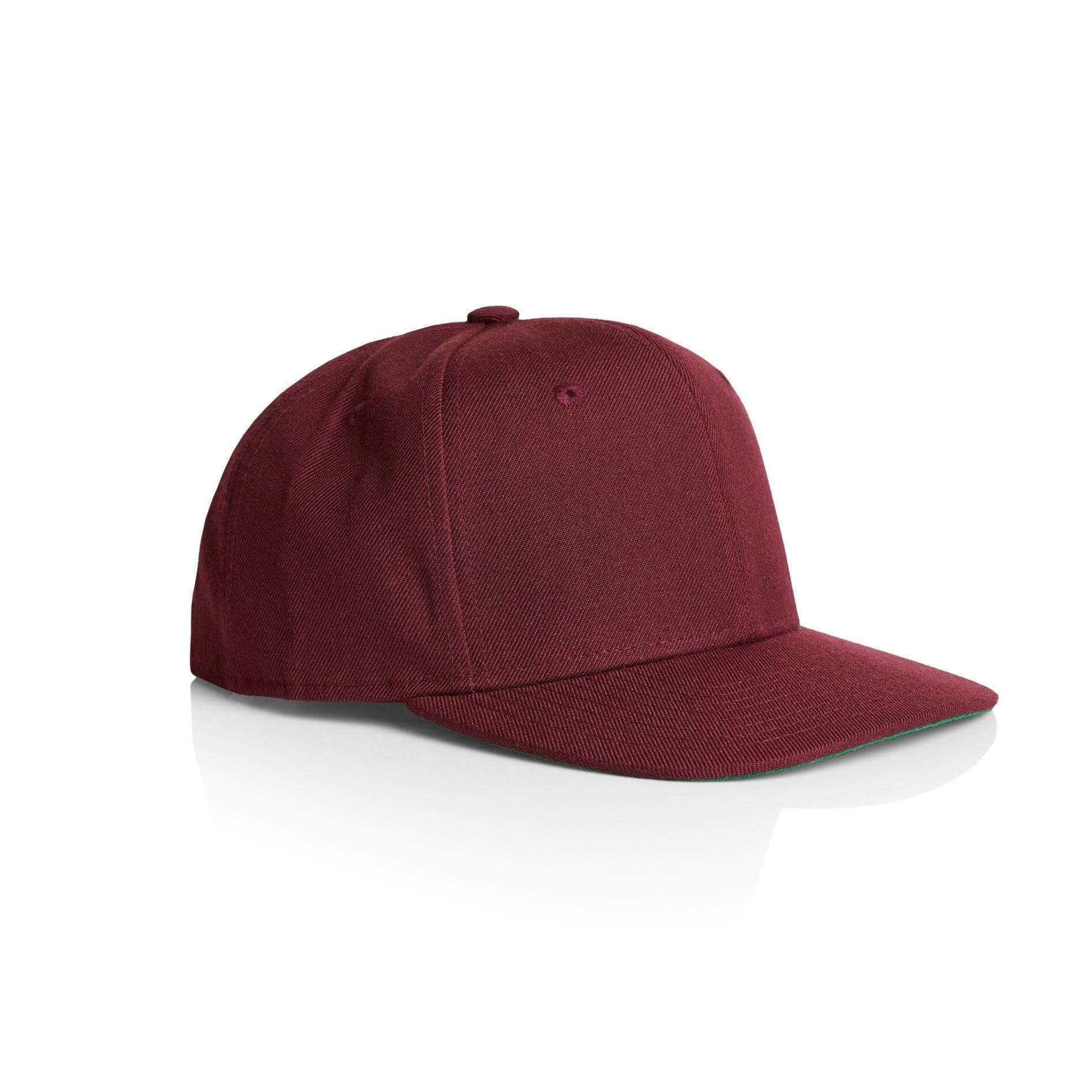 As Colour trim snapback cap 1101 Active Wear As Colour BURGUNDY OS 